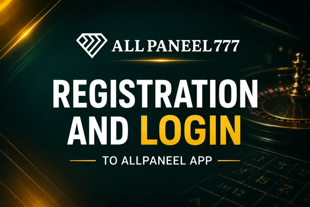 Registration and login to AllPaneel App